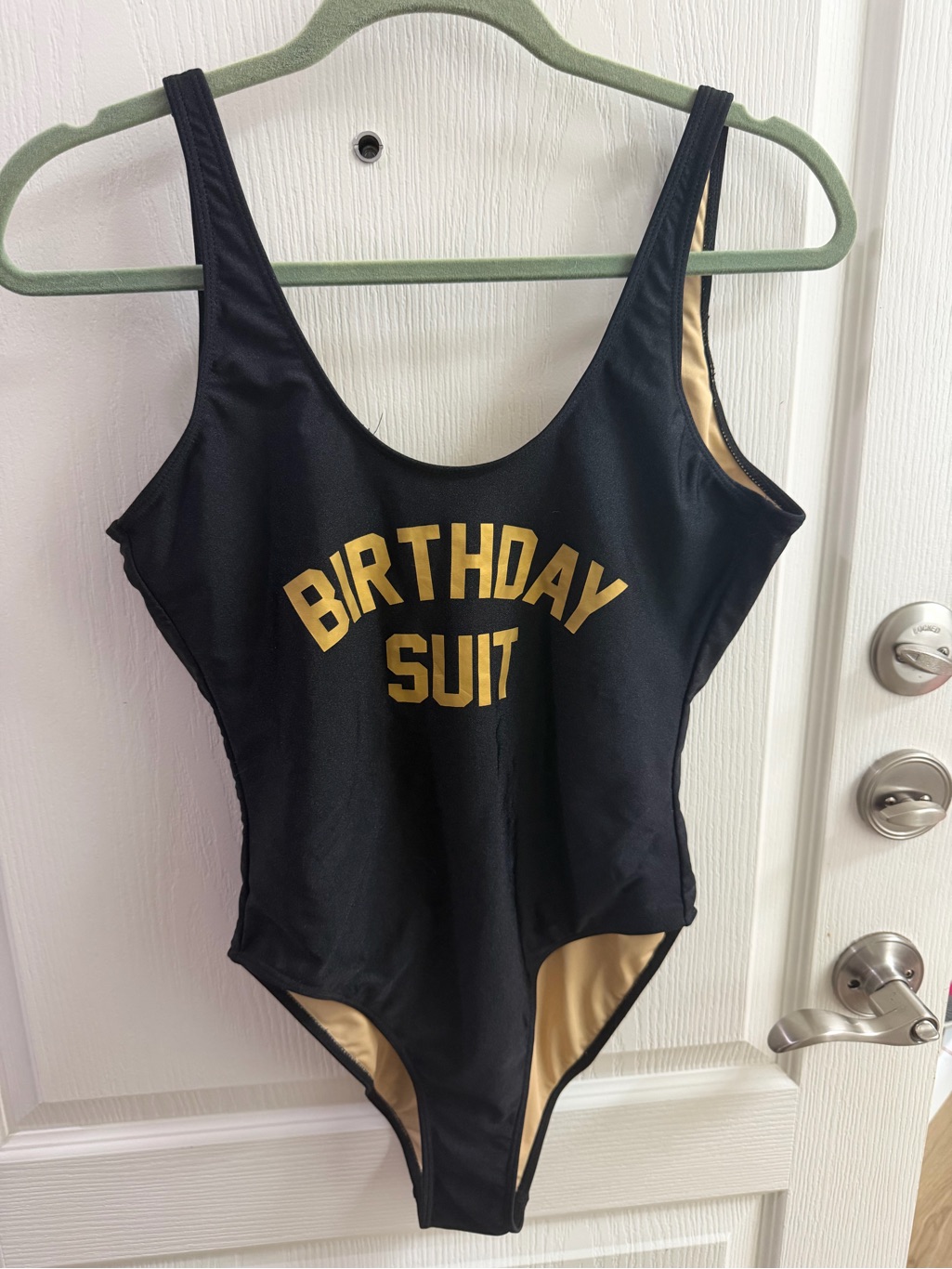 Ravesuits Birthday Suit Black One-Piece Swimwear Sz M — image 2 of 5